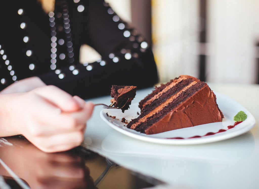 Loving Couple Eating Cake Together Stock Photo, Picture and Royalty Free  Image. Image 12381183.