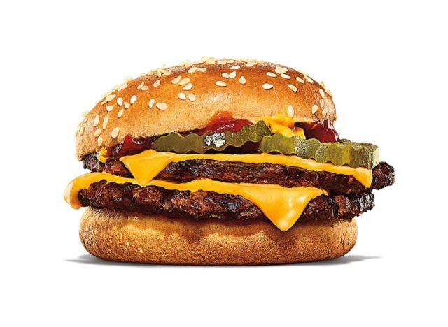 Burger King double cheeseburger