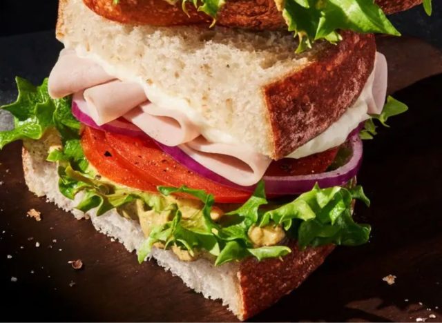 Panera Deli Turkey sandwich