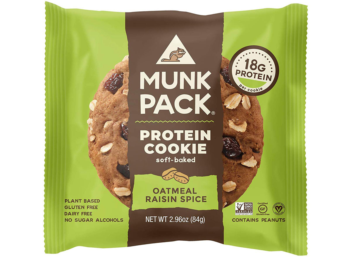 Munk pack oatmeal raisin spice protein cookie