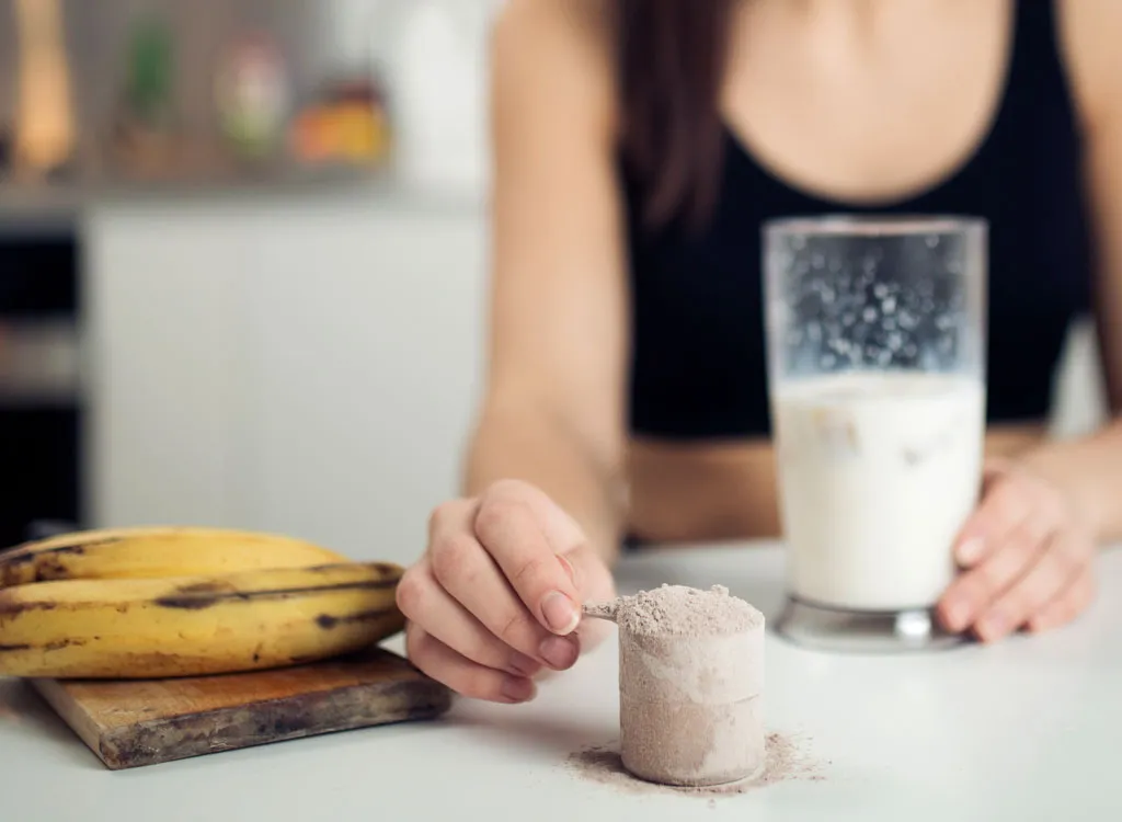 Protein powder smoothie