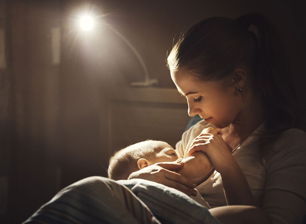 woman breastfeeding