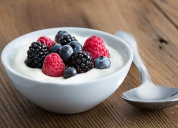 Yogurt fruit berries