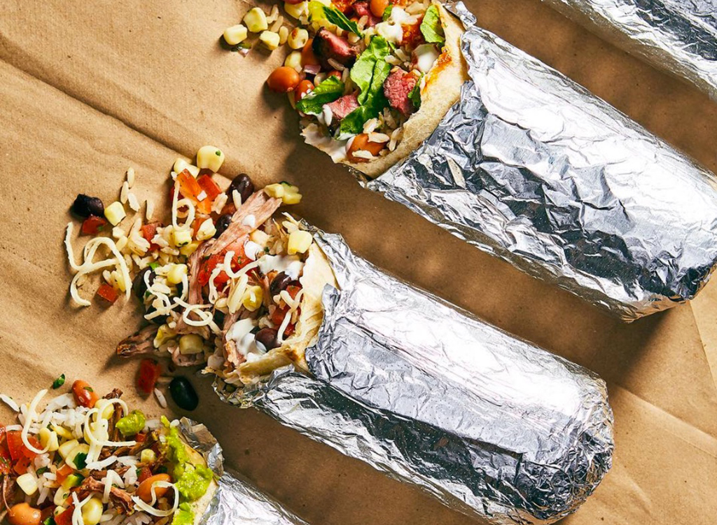 Chipotle burritos