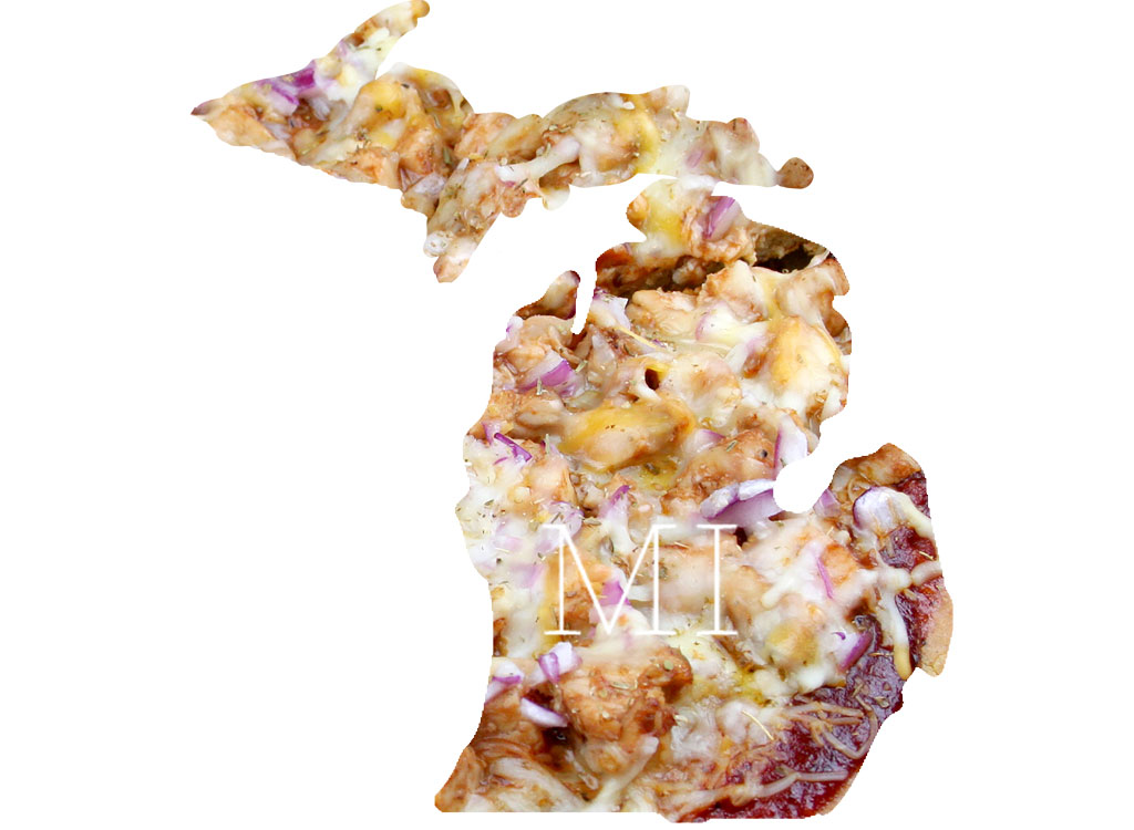 Michigan BBQ chicken pizza