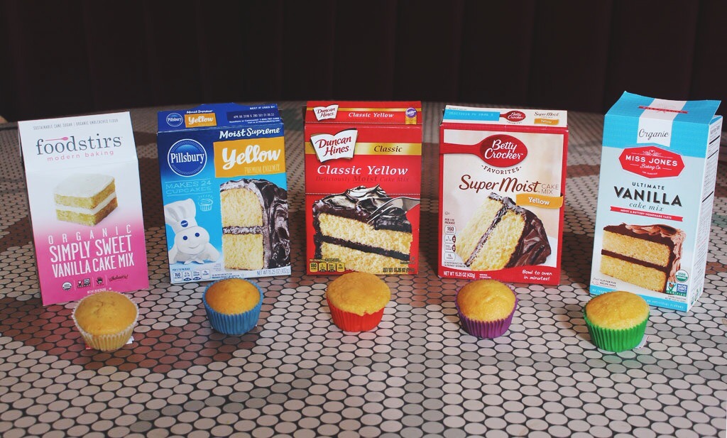 Cake mixes with cupcakes