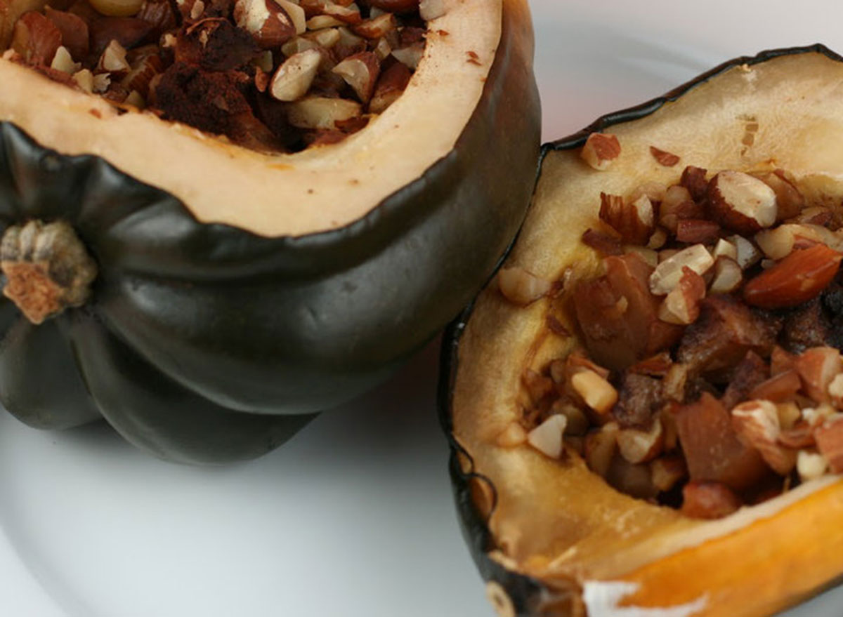 Candied acorn squash