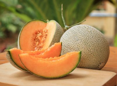 Cantaloupe sliced