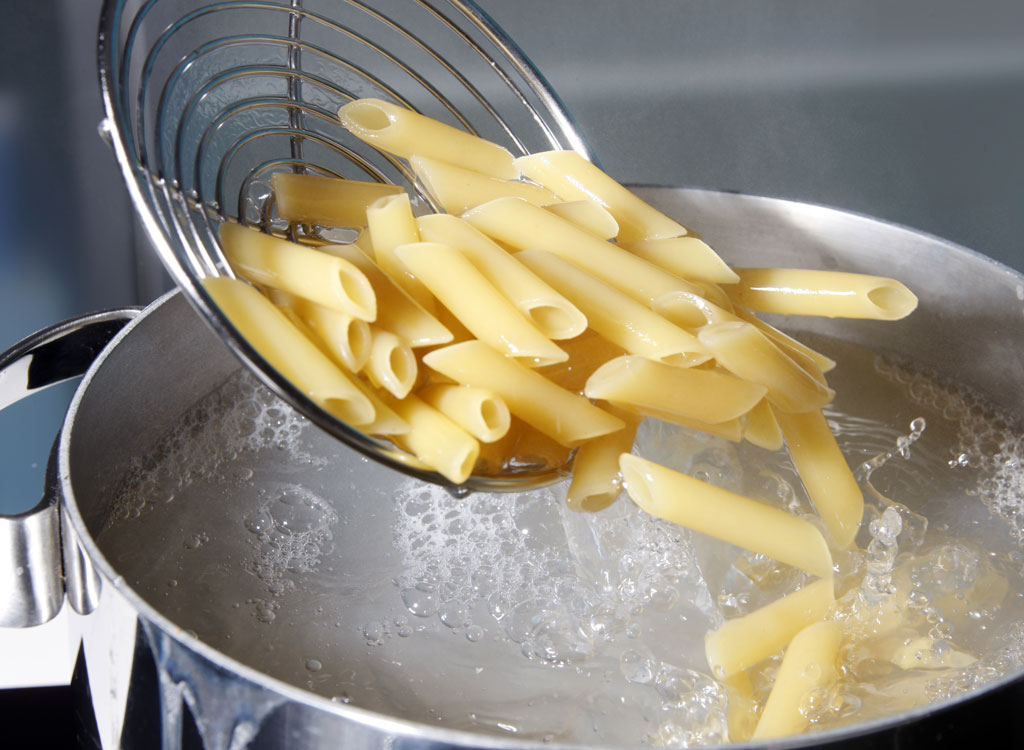 Cooking pasta - endometriosis diet