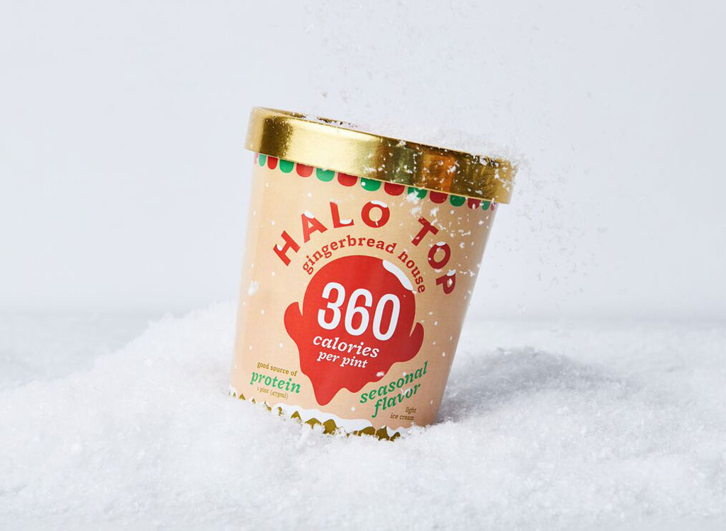 Halo Top gingerbread house