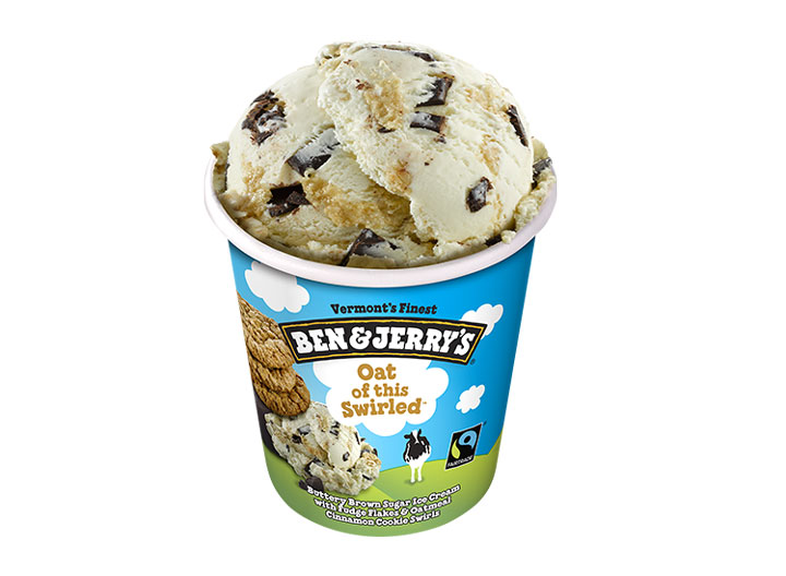 Ben and Jerrys oats swirled