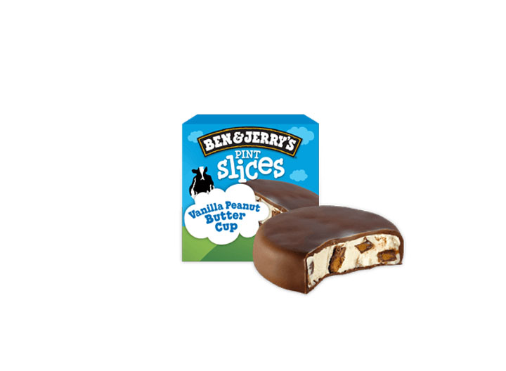 Ben and Jerry's Pint Slices Vanilla Peanut Butter Cup