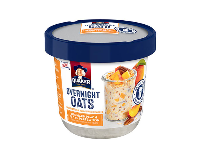 quaker overnight oats peach