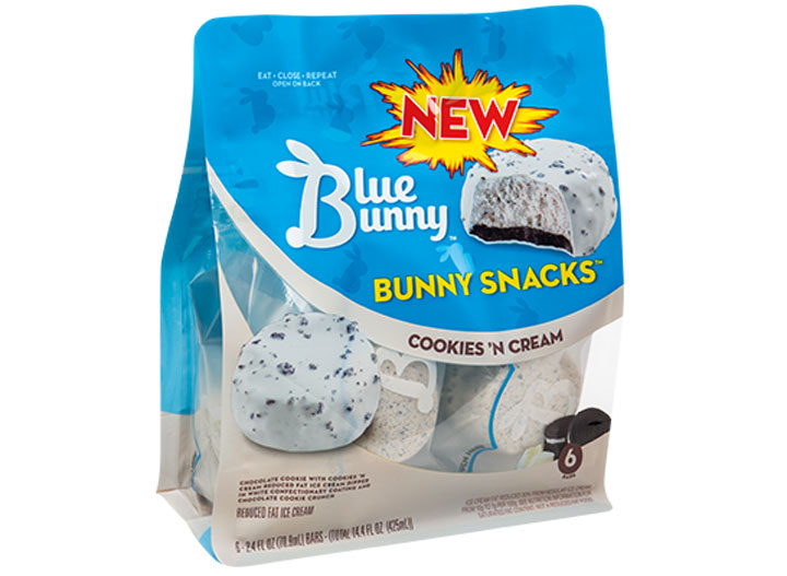 blue bunny cookies and creme