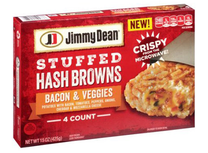 Jimmy Dean Bacon & Veggies Stuffed Hash Browns