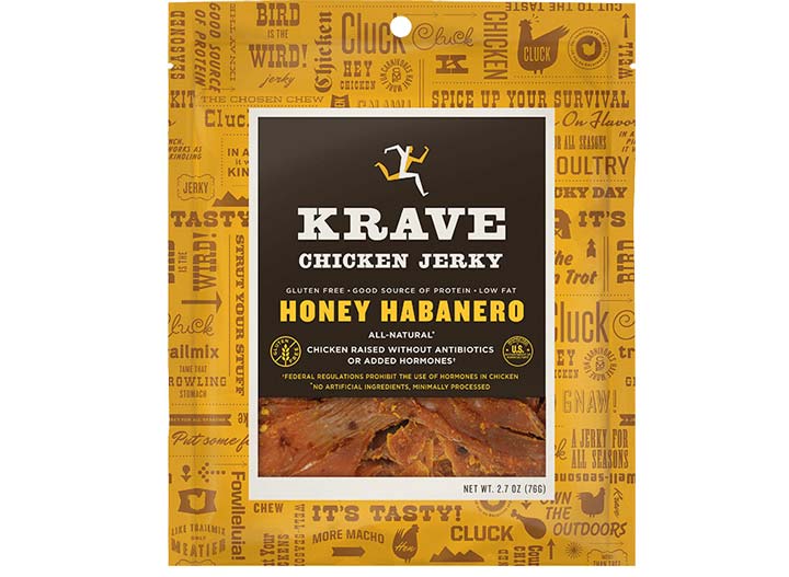 Krave chicken jerky honey habanero