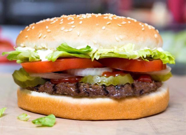 Burger king whopper sandwich