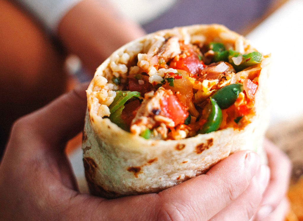 Chipotle burrito new tortilla