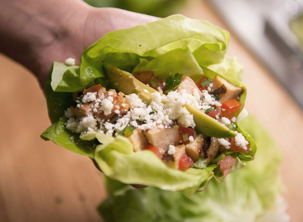 El Pollo Loco lettuce tacos