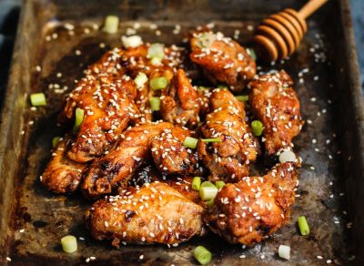 Spicy honey chicken wings