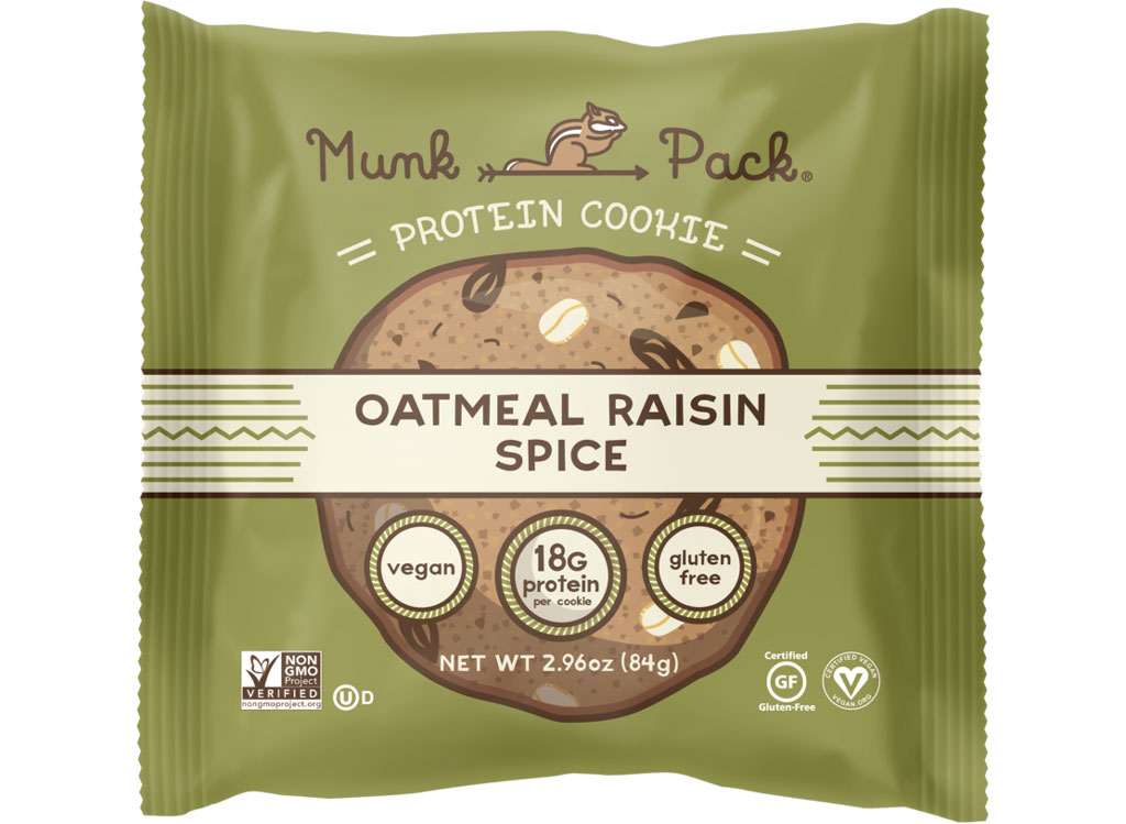 Munk pack protein cookie oatmeal raisin spice