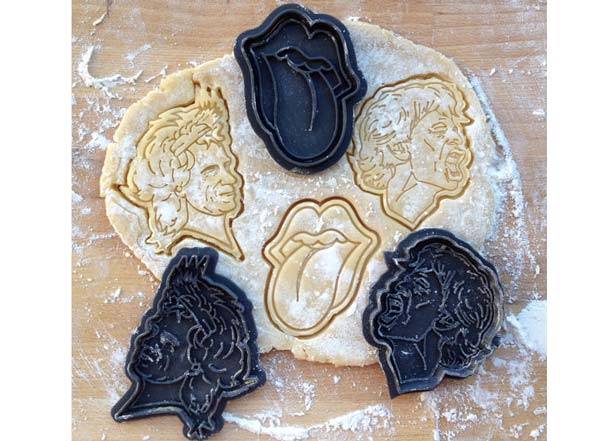 Rolling Stones cookie cutters