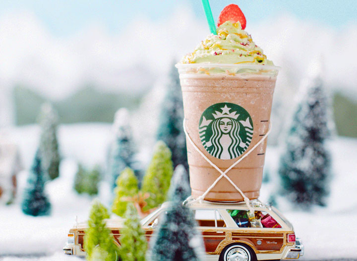 Starbucks christmas tree frapp