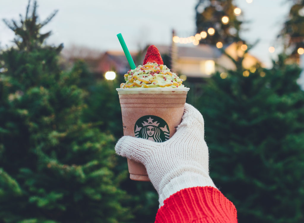 starbucks christmas tree frapp