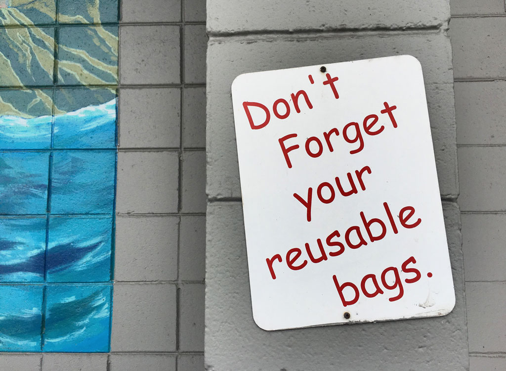 Trader joes dont forget reusable bages