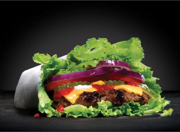 Carl junior lettuce wrapped thickburger