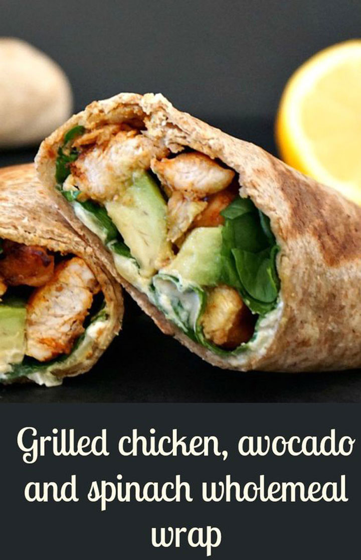 Chicken avocado wrap