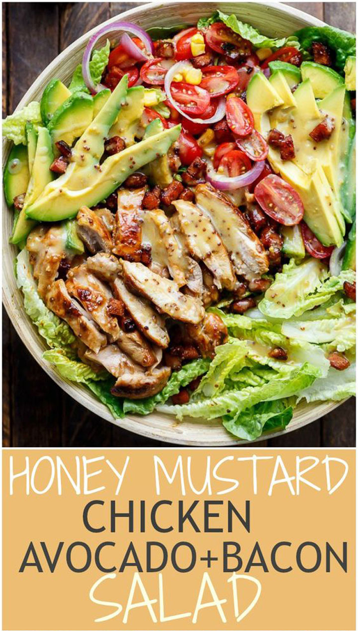 Chicken bacon avocado salad