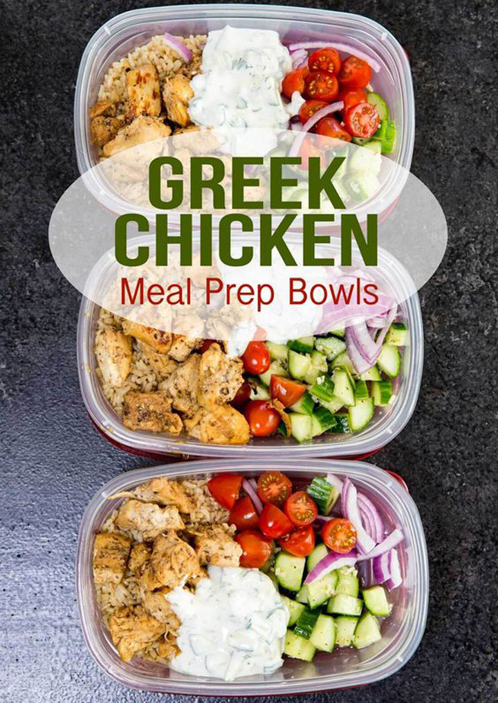 Greek chicken meal prep