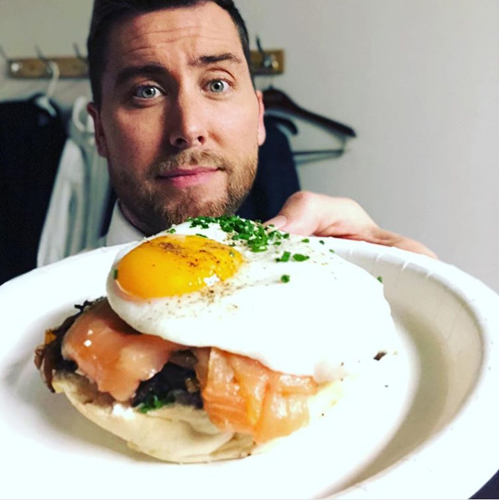 Lance Bass lunch