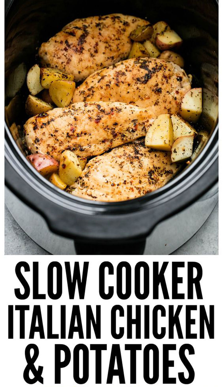 Slow cooker chicken potatoes
