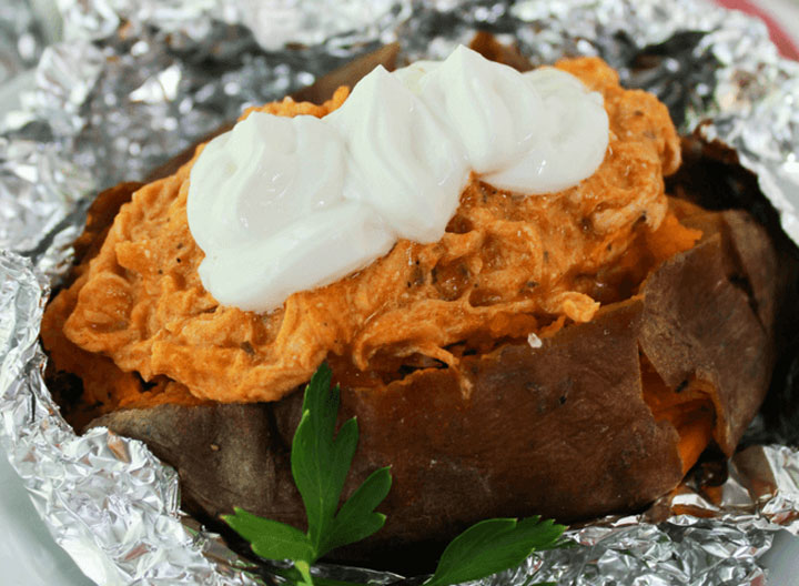 Sweet potato buffalo chicken blogger main