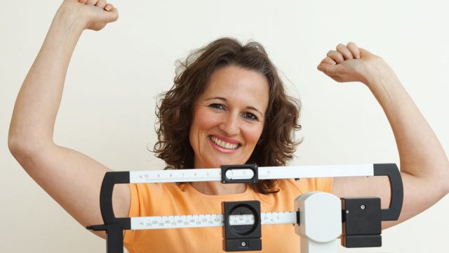 Weight loss success woman