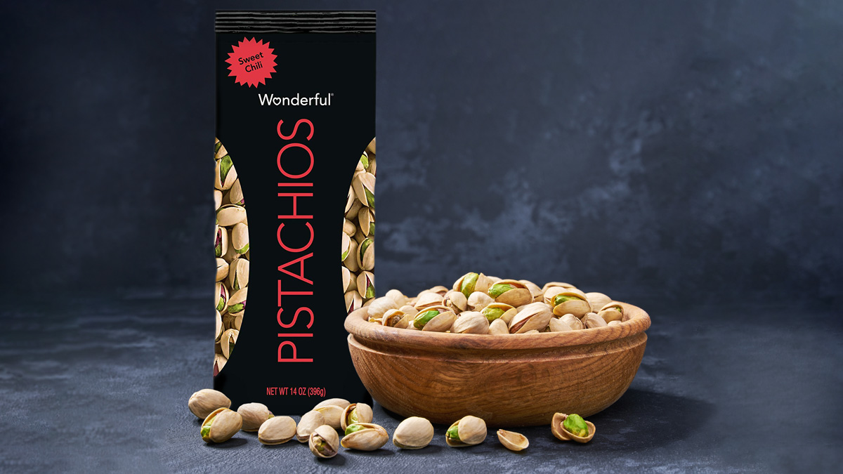 Wonderful sweet chili pistachios lead