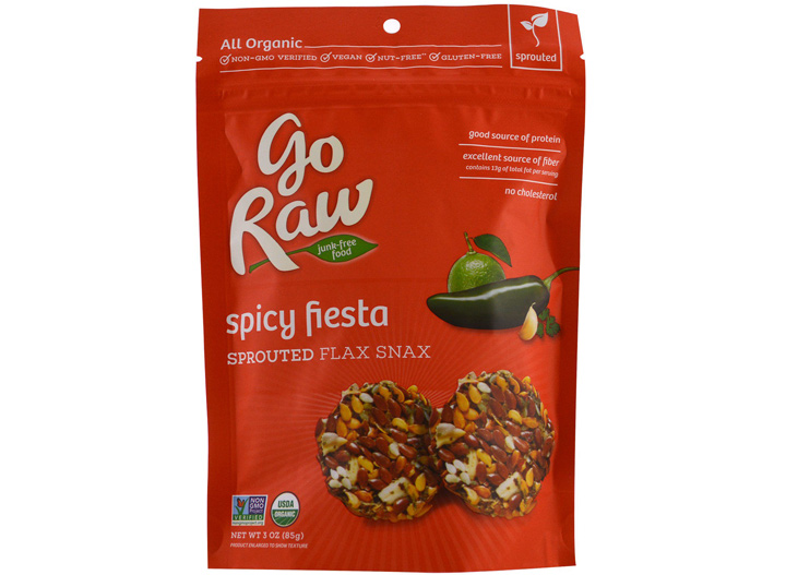 Go raw spicy fiesta flax snax