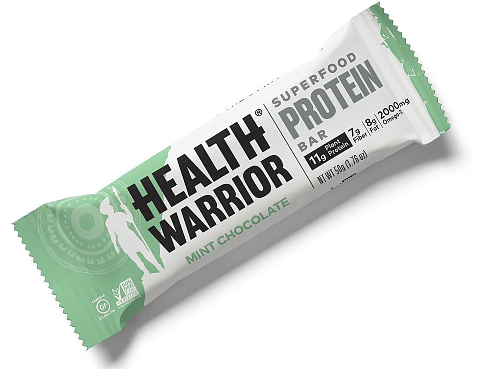Health warrior superfood protein bar mint