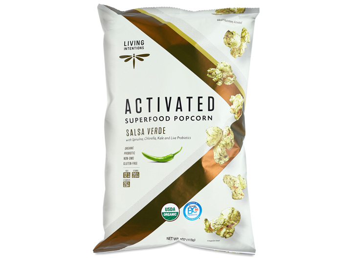 Living intentions superfood popcorn salsa verde