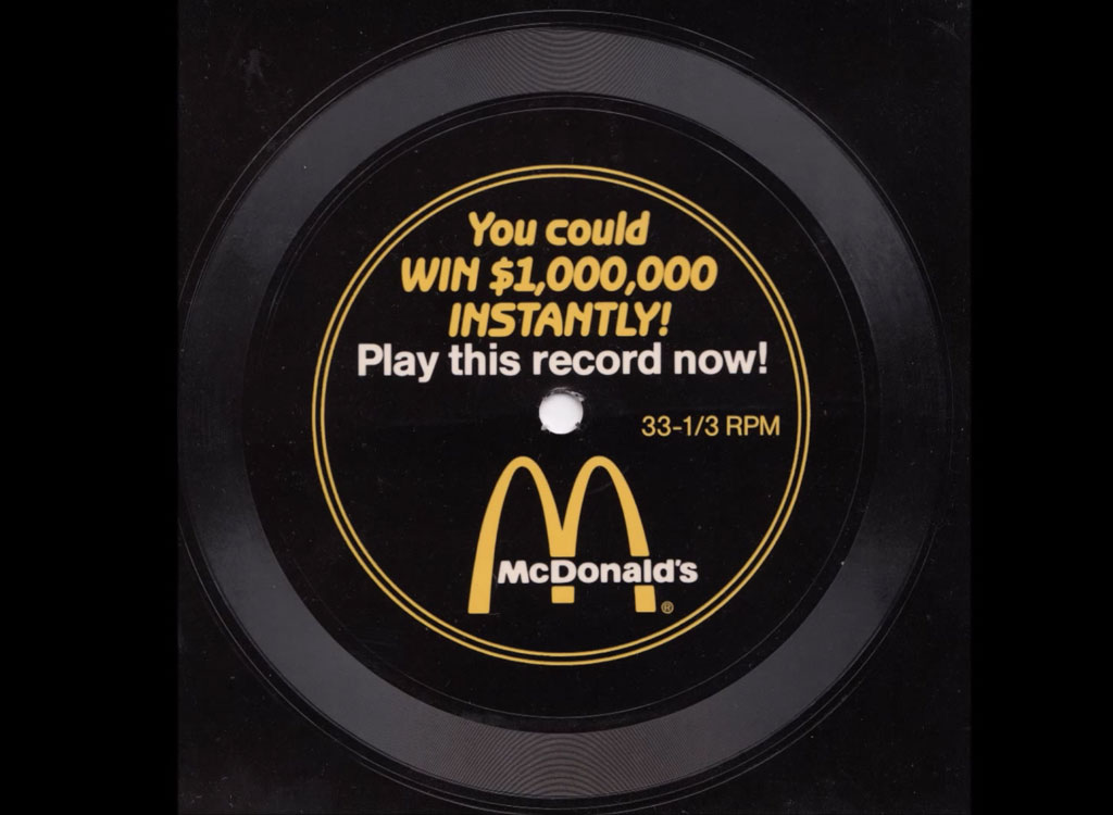 Mcdonalds million dollar record youtube