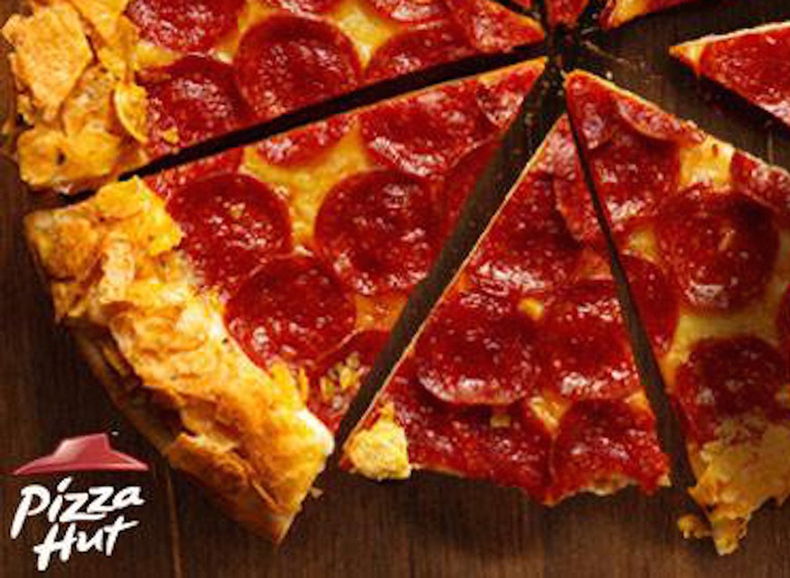 Pizza Hut doritos crunchy crust pizza