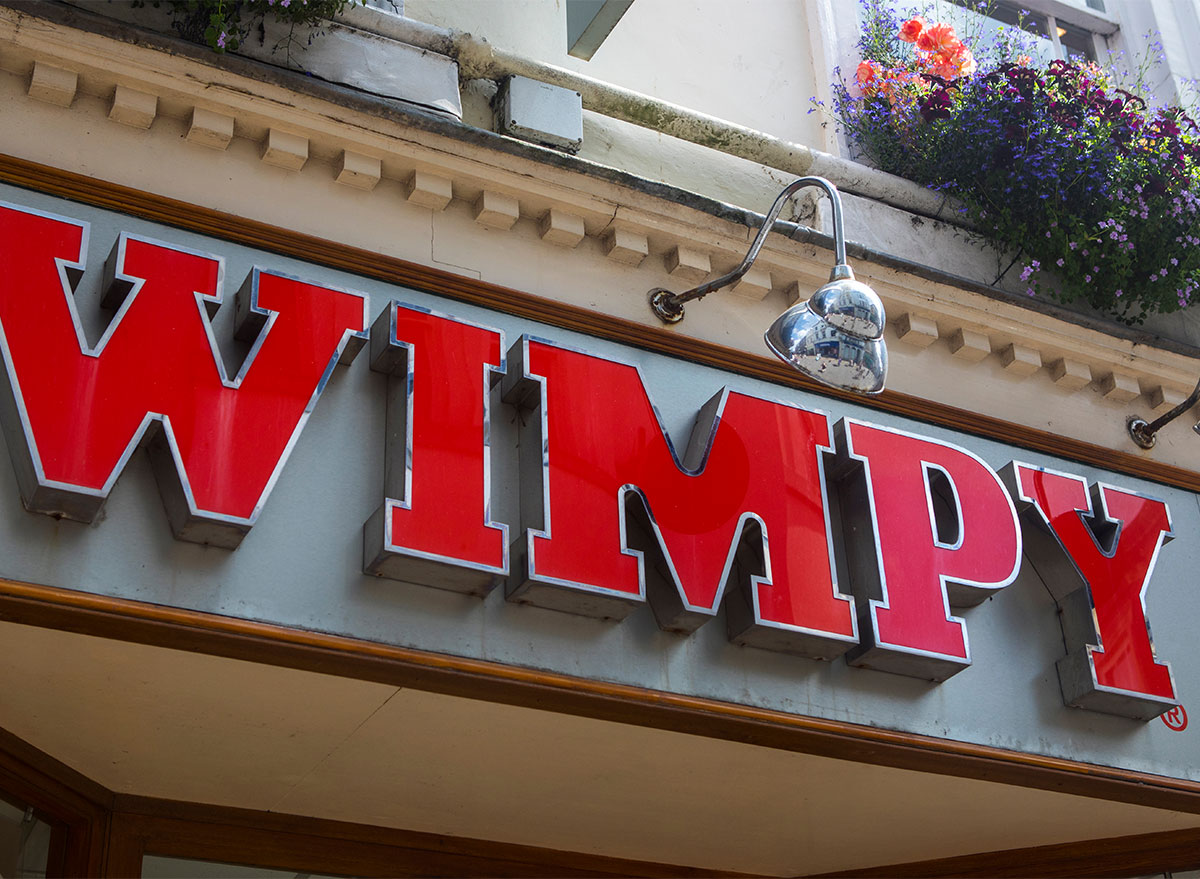 wimpy restaurant sign