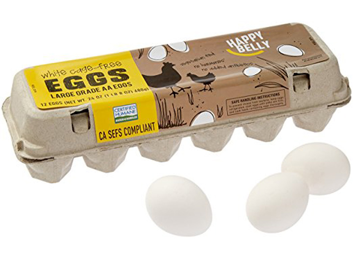 Happy Belly cage-free eggs