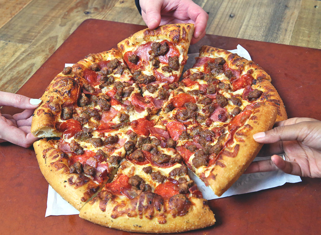 Pizza hut meat lovers pizza