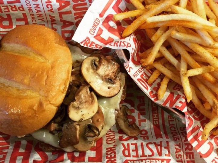 Smashburger truffle mushroom burger