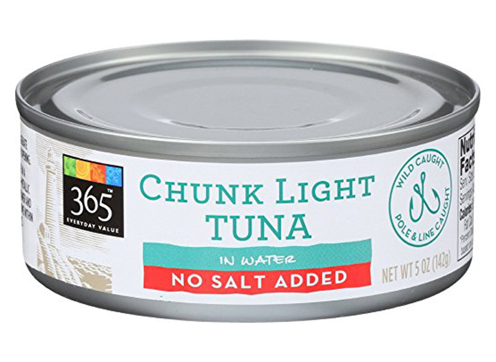 Whole Foods chunk light tuna in water