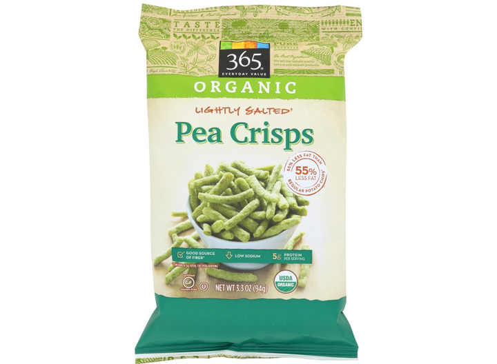 Whole Foods light salt pea crisps