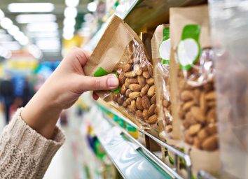 Bagged almonds